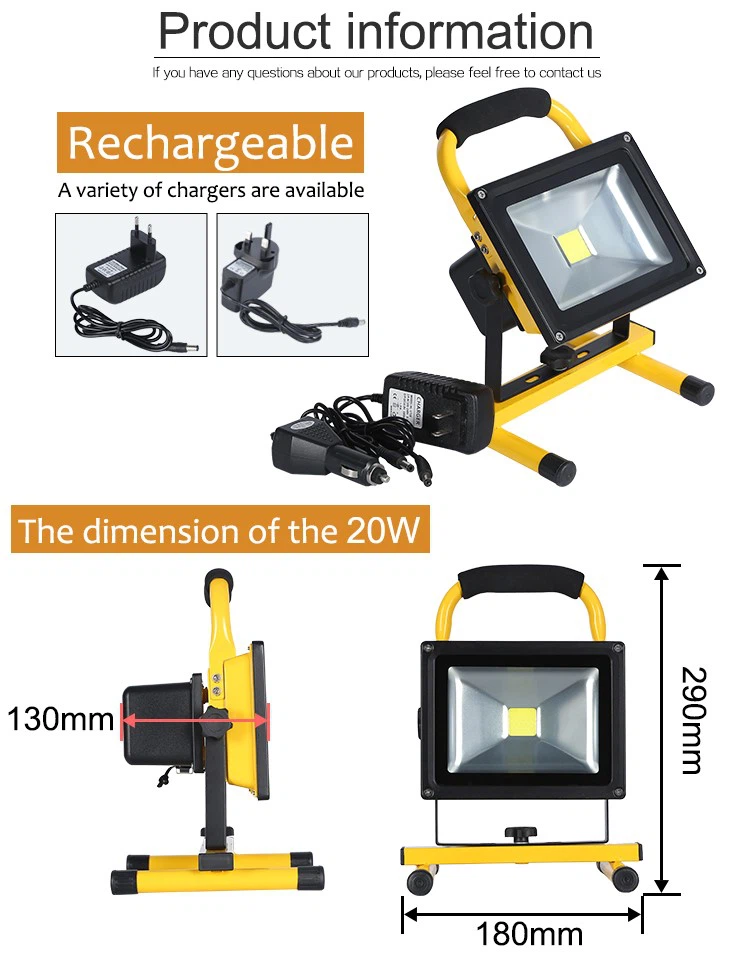 battery powered outdoor flood lights
