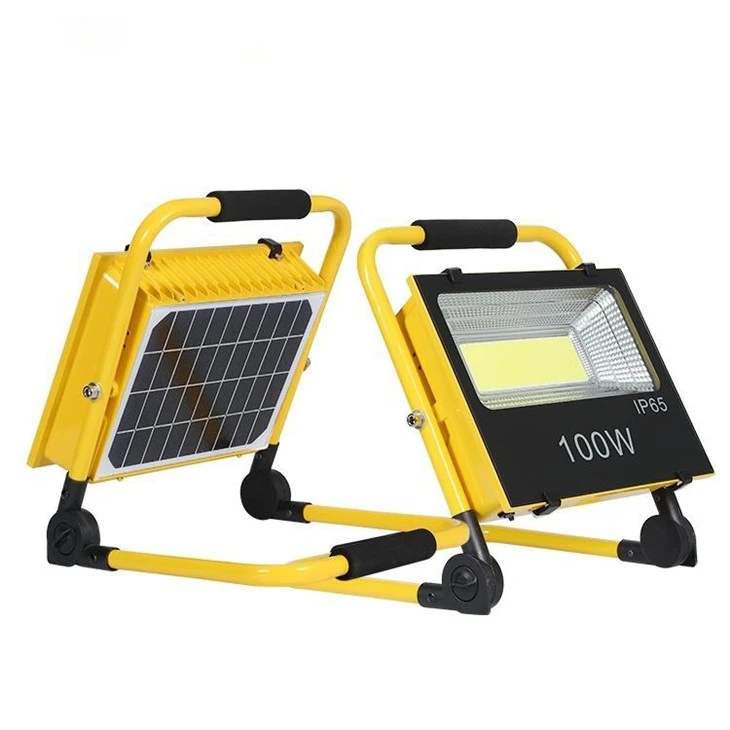 100W Solar 120 LED Rechargeable Work Light