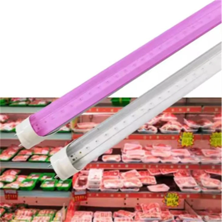 T8 Led Pink Meat Tube Light For Butcher Fresh Meat Shop